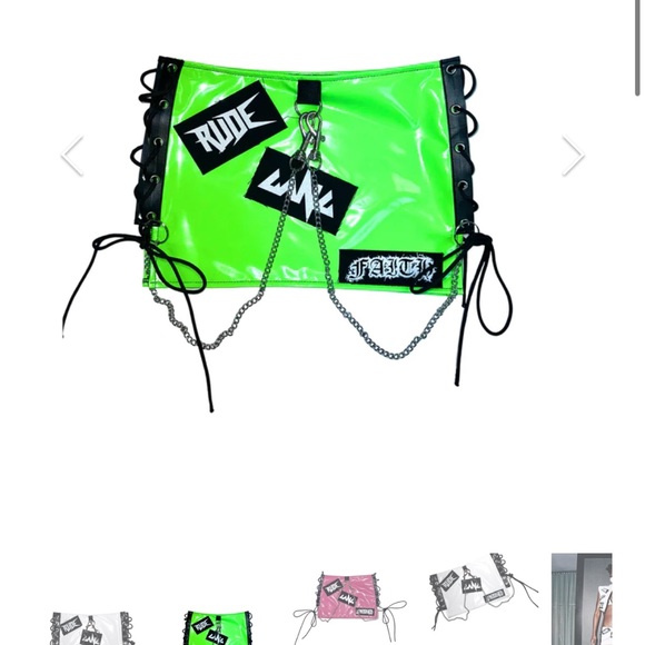 green rave skirt ✨ - Picture 3 of 5